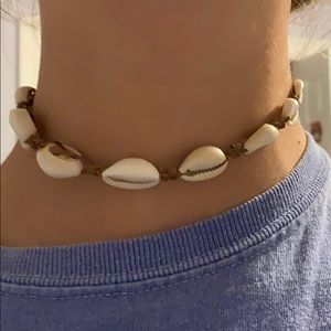 real vsco cowrie shell necklace